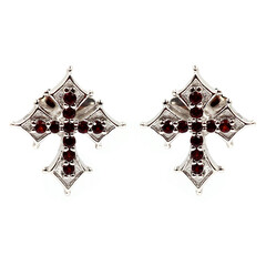 Orecchini in argento con Granato Mozambico (Dallas Prince Designs)