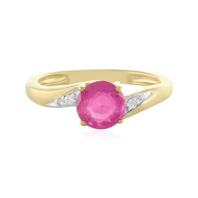 Anello in argento con Zaffiro Rosa del Madagascar