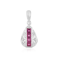 Ciondolo in argento con Rodolite