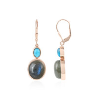 Orecchini in argento con Labradorite Blu Maniry (KM by Juwelo)