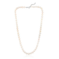 Collana in argento con Perla d'Acqua Dolce Bianca (TPC)