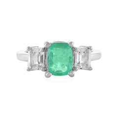 Anello in argento con Smeraldo Russo