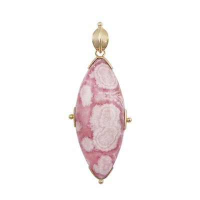 Ciondolo in argento con Rodocrosite (Bali Barong)