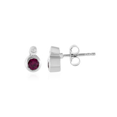 Orecchini in argento con Rodolite