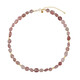 Collana in argento con Quarzo Fragola