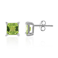 Orecchini in argento con Peridoto della Birmania
