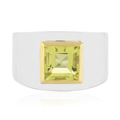 Anello in argento con Quarzo Limone