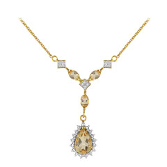 Collana in argento con Citrino