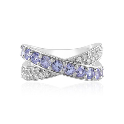 Anello in argento con Tanzanite