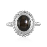 Anello in argento con Zaffiro Stellato Nero