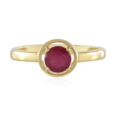 Anello in argento con Rubino del Madagascar