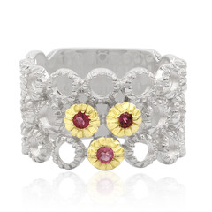 Anello in argento con Tormalina Rosa