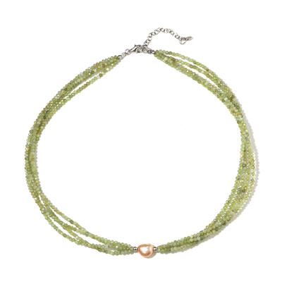 Collana in argento con Perla d'Acqua Dolce Pesca (Riya)