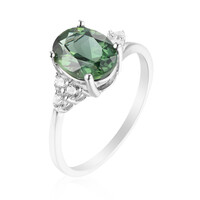 Anello in argento con Apatite Cromo