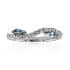 Anello in argento con Acquamarina Ofiki