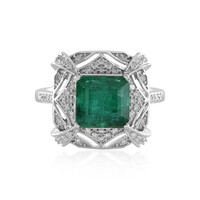 Anello in oro con Smeraldo Zambia AAA (AMAYANI)