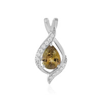 Ciondolo in oro con Tanzanite Gialla (non riscaldata)