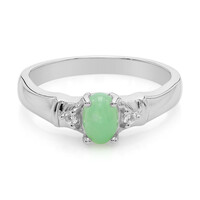 Anello in argento con Crisoprasio Imperiale