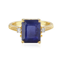 Anello in argento con Zaffiro Blu del Madagascar