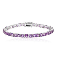 Bracciale in argento con Ametista