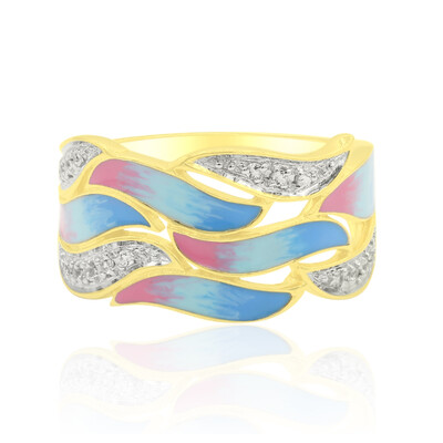 Anello in argento con Topazio Bianco