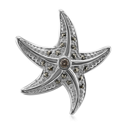 Ciondolo in argento con Diamante Rose de France SI1 di Argyle (Annette classic)