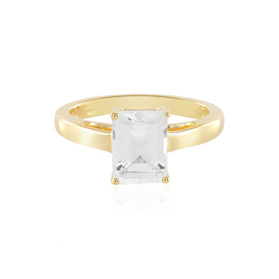 Anello in argento con Topazio Bianco