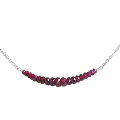 Collana in argento con Rubino Mozambico