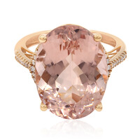 Anello in oro con Morganite
