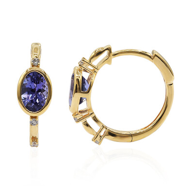 Orecchini in oro con Tanzanite AAA
