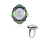Anello in argento con Pietra di Luna Arcobaleno (Adela Silber)