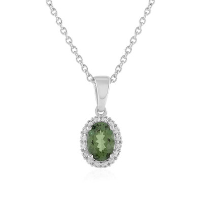Collana in argento con Apatite Cromo