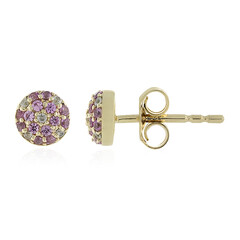 Orecchini in oro con Zaffiro Rosa