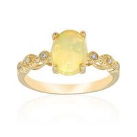 Anello in oro con Opale Australiano