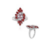 Anello in argento con Zaffiro Rosa
