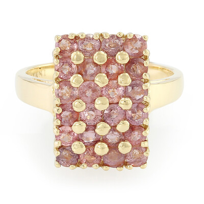 Anello in oro con Zaffiro Padparadscha (non riscaldato) (AMAYANI)