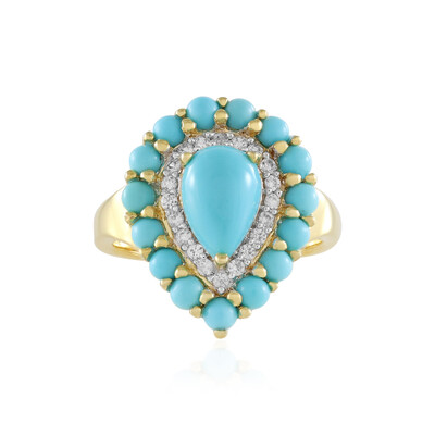 Anello in argento con Turchese Sleeping Beauty (Faszination Türkis)