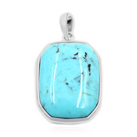 Ciondolo in argento con Turchese Kingman (Anne Bever)