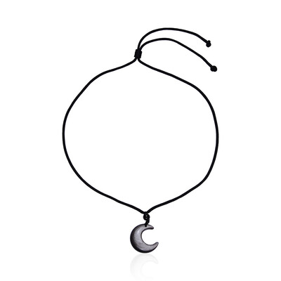 Collana con Ossidiana Argentata