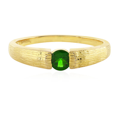 Anello in argento con Diopside Russo