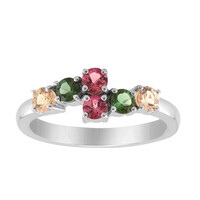 Anello in argento con Tormalina Rosa Brasiliana (Pallanova)