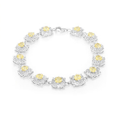 Bracciale in argento con Apatite Gialla