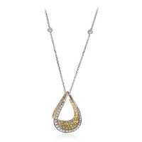 Collana in oro con Diamante Giallo SI2 (CIRARI)