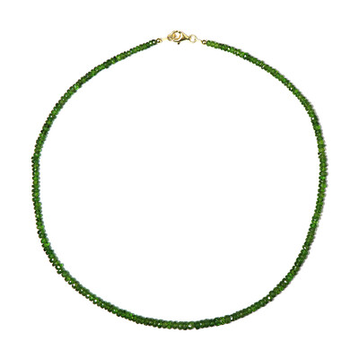 Collana in argento con Diopside Russo (Riya)