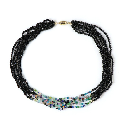 Collana in argento con Spinello Nero (Riya)