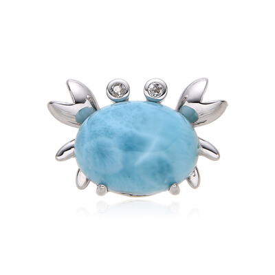 Ciondolo in argento con Larimar