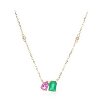 Collana in oro con Smeraldo Zambia AAA (CIRARI)