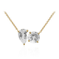 Collana in argento con Topazio Bianco
