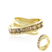 Anello in oro con Diamante Champagne I2 (de Melo)