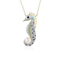 Collana in argento con Perla di Acqua Dolce